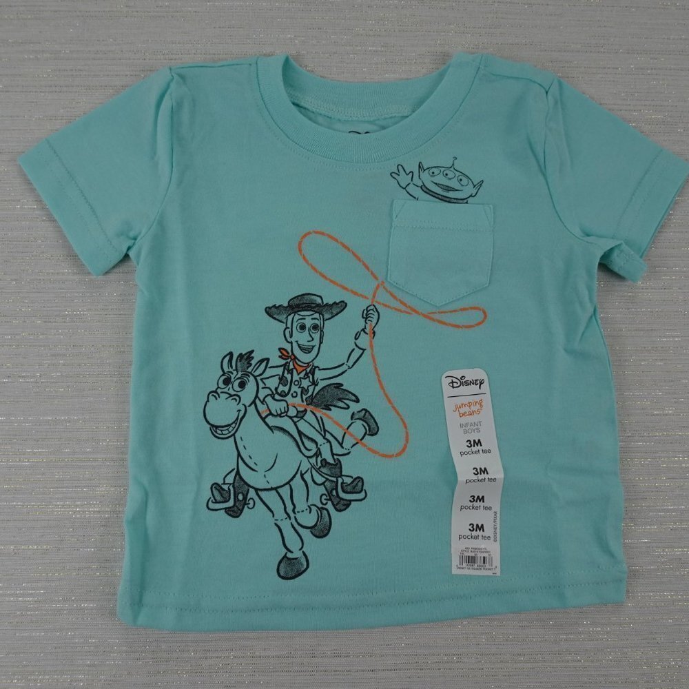 💰3/$25  NWT Toy Story 4 Woody Baby T Shirt 3M Graphic Tee 3 Months